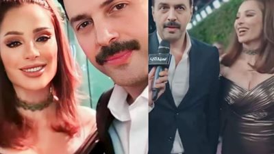 المذيع : ايه سر نجاح جوازكم ، في كتير جوازات فنية عمالة تبوز  تيم : الفطار 😅 وفاء : الطريق لقلب الرجل معدته ، فطار إيه ياحبيبي   #تيم_حسن وزوجته #وفاء_الكيلاني بـ أحدث لقاء من حفل جوي اوورد في السعود